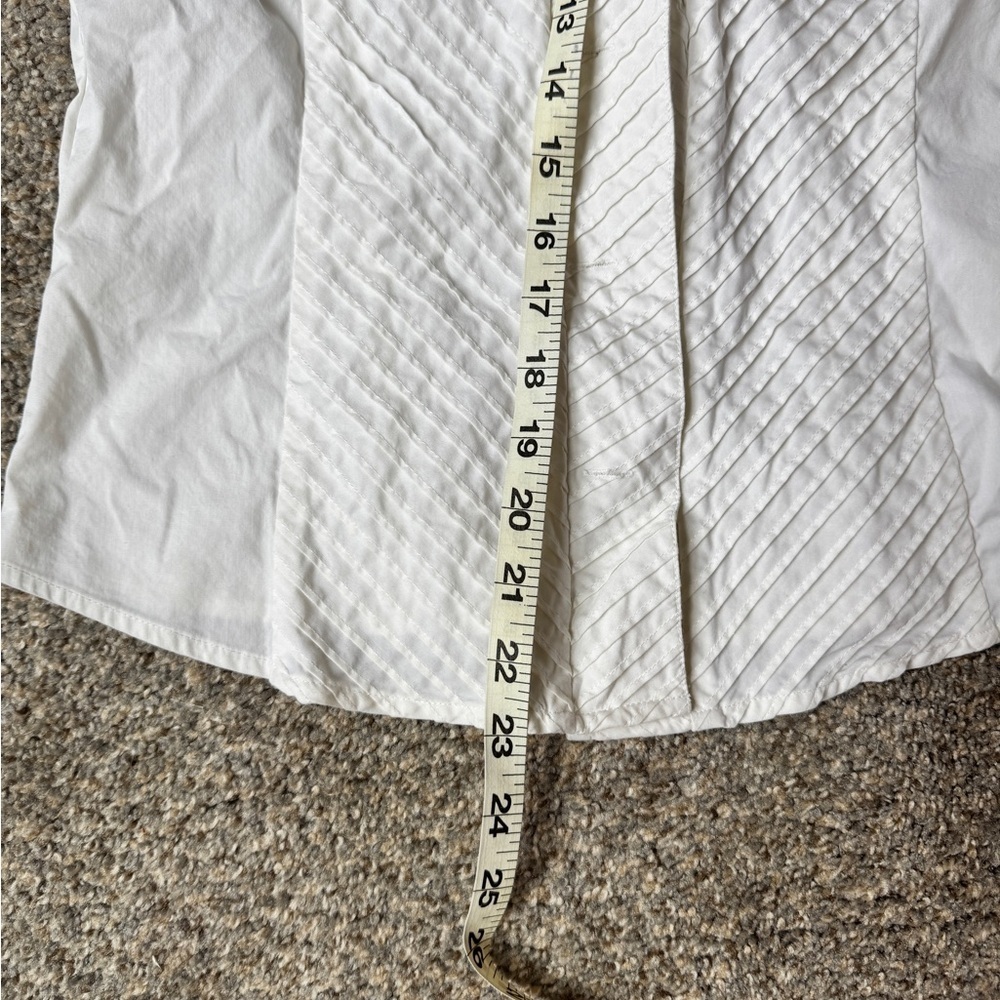 Samuel Dong White Quilted-Panel Button Shirt - Picture 5 of 8